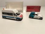 BELGACOM - RENAULT 4L + FORD TRANSIT - 1:87, Hobby en Vrije tijd, Verzenden, Nieuw, Bus of Vrachtwagen, Herpa