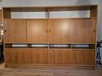 Mid-century wandkast Van den Berghe Pauvers, Huis en Inrichting, Kasten | Wandmeubels, Ophalen, Gebruikt, 200 cm of meer, 300 cm of meer