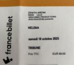 2 concertkaartjes voor Helena (Zenith Arena Lille), Twee personen, Oktober, Overige typen