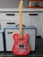 Haar Trad.-T pink paisley Telecaster, Muziek en Instrumenten, Solid body, Ophalen of Verzenden, Zo goed als nieuw