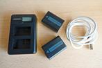 Sony accu / batterij np-fw50 2 stuks + oplader en laadkabel, Audio, Tv en Foto, Fotocamera's Digitaal, Verzenden, Zo goed als nieuw
