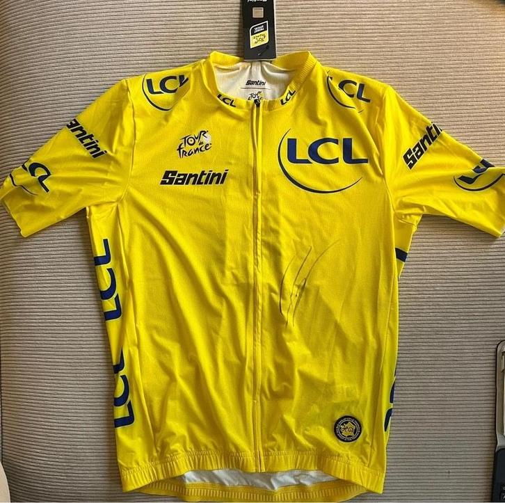 Gele trui Tadej Pogacar Tour 2025, Sports & Fitness, Cyclisme, Neuf, Vêtements, Enlèvement ou Envoi