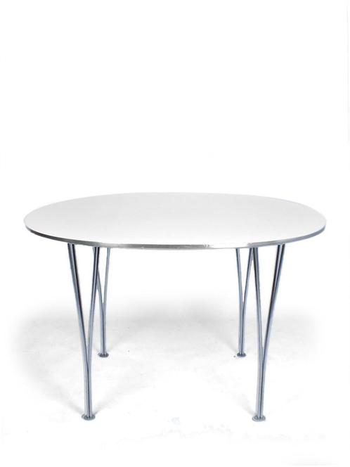 Ronde eettafel Fritz Hansen & Arne Jacobsen 120 cm, Huis en Inrichting, Tafels | Eettafels, Zo goed als nieuw, Ophalen of Verzenden