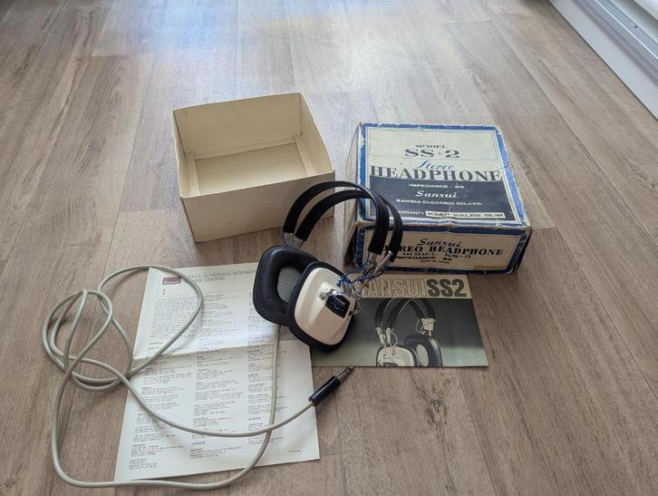 Sansui SS+2 hoofdtelefoon jaren 70, Audio, Tv en Foto, Hoofdtelefoons, Gebruikt, Ophalen