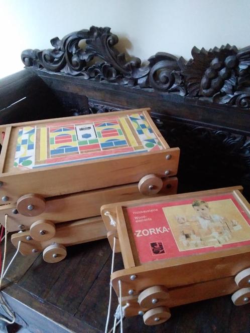 Vieux blocs de bois dans un chariot !!, Enfants & Bébés, Enfants & Bébés Autre, Envoi