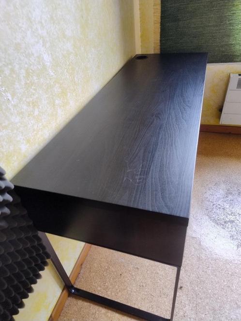 buro Ikea zwart, Huis en Inrichting, Bureaus, Gebruikt, Bureau, Ophalen