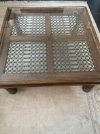 Salontafel vierkant, Huis en Inrichting, Tafels | Salontafels, Ophalen, 50 tot 75 cm, Glas, Vierkant