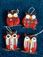 4 kerstboom  hangertjes (uiltjes), Enlèvement ou Envoi, Neuf