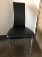 Keukenstoelen zwart 4 stuks, Huis en Inrichting, Stoelen, Ophalen, Zwart