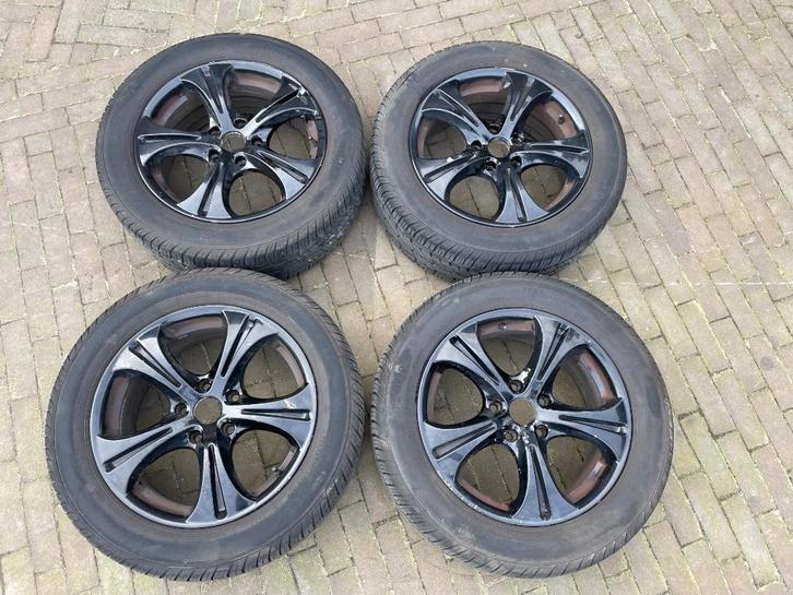 All season winterbanden + velgen, Auto-onderdelen, Banden en Velgen, Velg(en), Winterbanden, 17 inch, 225 mm, Bestelwagen, Gebruikt