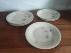 6 vintage taartbordjes met bloemen Jacob Hertel Bavaria, Antiek en Kunst, Ophalen of Verzenden