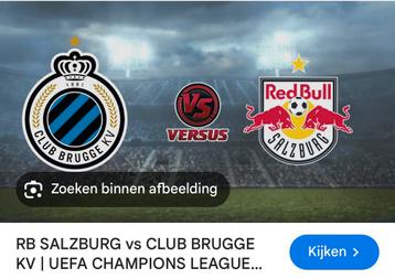 Club brugge vs salzburg champion league, Tickets & Billets, Une personne