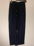 Marineblauw linnen broek, Verzenden, Zo goed als nieuw