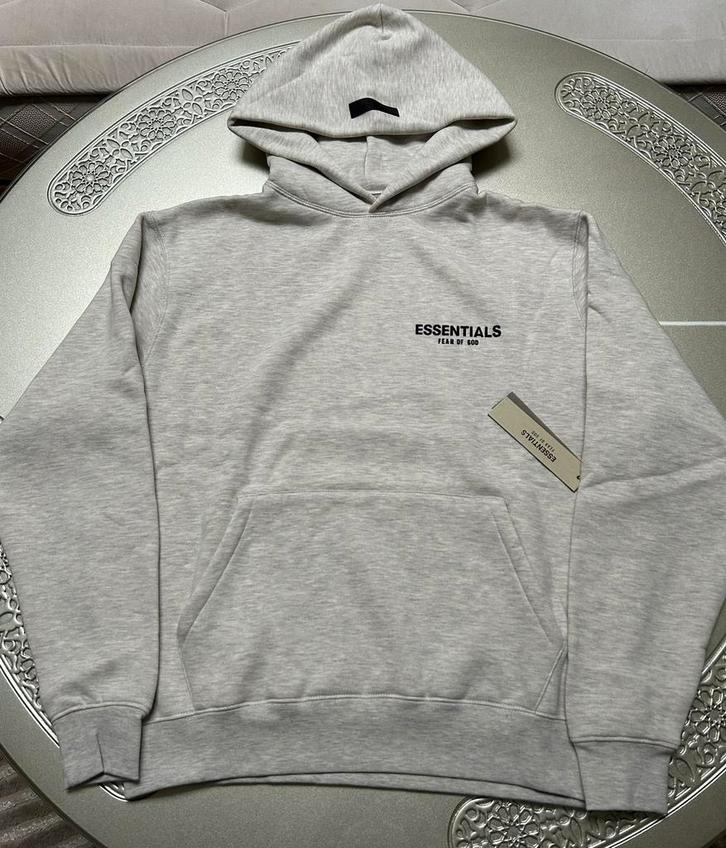 Essentials hoodie Light oat, Kleding | Heren, Truien en Vesten, Zo goed als nieuw, Maat 46 (S) of kleiner, Ophalen of Verzenden