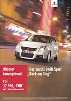 Brochure Suzuki Swift Sport Rock am Ring 03-2010 DUITSLAND, Livres, Autos | Brochures & Magazines, Comme neuf, Autres marques