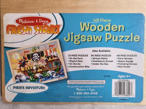 Puzzle en bois Pirates avec Melissa et Doug, Enfants & Bébés, Jouets | Puzzles pour enfants, Neuf, 2 à 4 ans, 10 à 50 pièces, Enlèvement ou Envoi