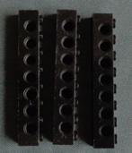 LEGO TECHNIC 3702 3x noir Brique 1 x 8 avec bloc de trous, Lego, Utilisé, Enlèvement ou Envoi