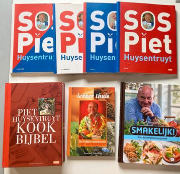 Boekenpakket Piet Huysentruyt – 7 kookboeken beschikbaar voor biedingen