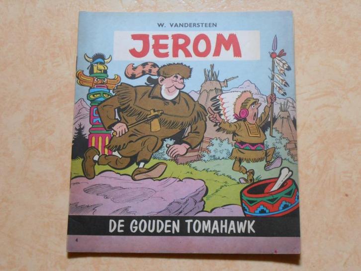 Jerom 4 De gouden tomahawk 1963 1ste druk, Boeken, Stripverhalen, Zo goed als nieuw, Eén stripboek, Ophalen of Verzenden