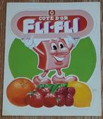 Vintage sticker Côte d'Or Fli-Fli snoep retro autocollant, Ophalen of Verzenden, Merk, Zo goed als nieuw