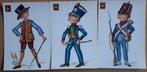 3 cartes postales soldats Espagne/Danemark Ed.Fisa Barcelon, Non affranchie, Envoi, Costume traditionnel, 1960 à 1980