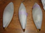 batches van 3 lamp schansen, Ophalen of Verzenden, Gebruikt, Glas