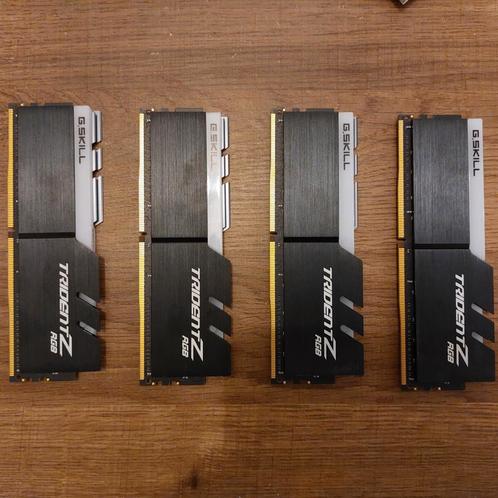 G.Skill DDR4 Trident-Z 4x16GB 3600MHz RGB, Computers en Software, RAM geheugen, Zo goed als nieuw, Desktop, 32 GB, DDR4, Ophalen of Verzenden