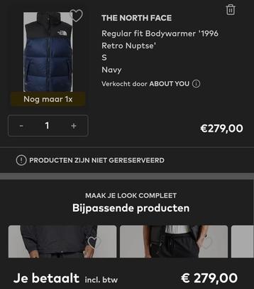 The Northface 700 Bodywarmer  beschikbaar voor biedingen