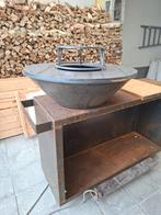 Nieuwe Cortenstaal BBQ, Tuin en Terras, Ophalen, Zo goed als nieuw