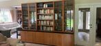 Bibliothèque en noyer italien, Huis en Inrichting, Kasten | Boekenkasten, Ophalen, Gebruikt, 200 cm of meer, 200 cm of meer