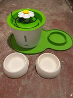 Drinkfontein + voedingbakjes Catit 2.0 Flower Fontain, Dieren en Toebehoren, Kattenvoerbakken en Drinkbakken, Ophalen, Zo goed als nieuw