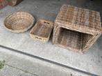 Rotan mand, Huis en Inrichting, Ophalen, Mand, Vierkant, Zo goed als nieuw