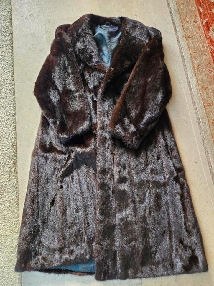 Echte nertsjas — maatwerk, in uitstekende staat, Kleding | Dames, Jassen | Winter, Zo goed als nieuw, Maat 42/44 (L), Bruin, Ophalen of Verzenden