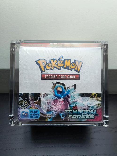 Temporal Forces boosterbox (inclusief acryl), Hobby en Vrije tijd, Verzamelkaartspellen | Pokémon, Zo goed als nieuw, Booster