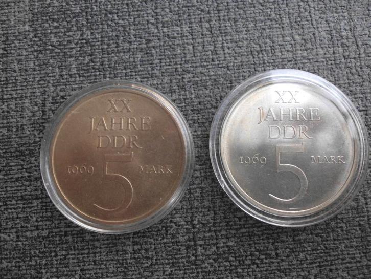 zeer zeldzame 5 Mark 1969A in 25%nikkel - 75%koper, Postzegels en Munten, Munten | Europa | Niet-Euromunten, Losse munt, Duitsland