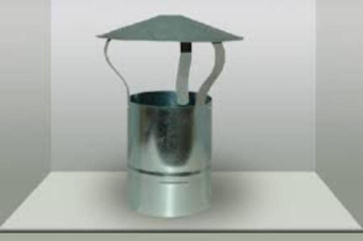 Regenkap, H trekkap van Ø 110, 120, 130 en 150 mm, Tuin en Terras, Tuinhaarden, Nieuw, Ophalen of Verzenden