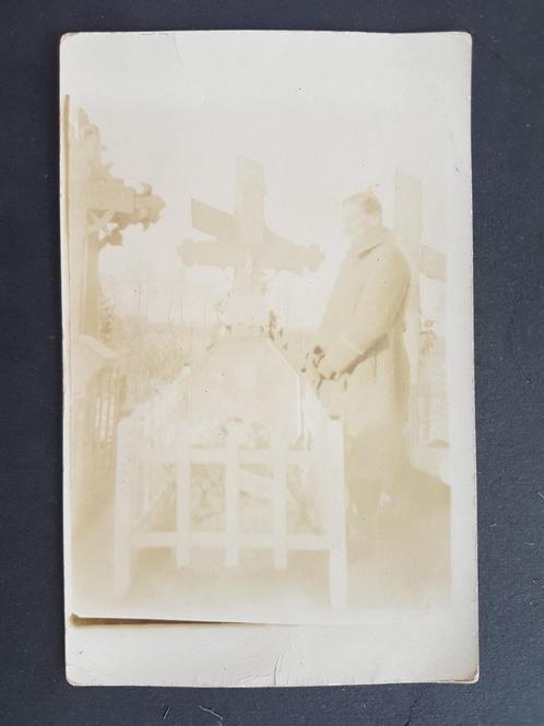 Unieke Fotokaart Kerkhof Westvleteren 1916 Oorlog Soldaat, Verzamelen, Postkaarten | België, Gelopen, West-Vlaanderen, Voor 1920