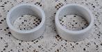 2 Ronde wit porseleinen servetringen, -, Comme neuf, Balance ou Balances, Autres styles