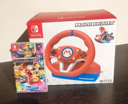 Mario Kart 8 Deluxe MET stuur & pedalen., Consoles de jeu & Jeux vidéo, Jeux | Nintendo Switch, Comme neuf, Course et Pilotage