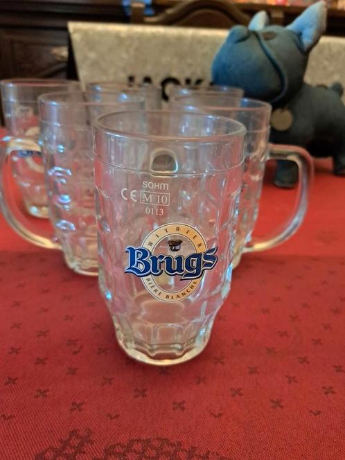 6 bierglazen Brugs witbier - ruilen of kopen, Verzamelen, Biermerken, Nieuw, Ophalen of Verzenden