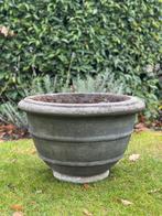 Authentieke ronde stenen potten, prachtig en robuust!, Tuin en Terras, Ophalen, Steen, Gebruikt, Rond