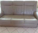 Canapé beige 3 places, Trois personnes, Banc droit, Synthétique, Enlèvement