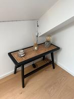 Rotan bankje, Huis en Inrichting, Tafels | Sidetables, Ophalen, Zo goed als nieuw