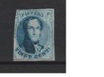 België 1861 Leopold I 20c OBP 11, Spoor van plakker, Ophalen of Verzenden, Zonder stempel, Postfris