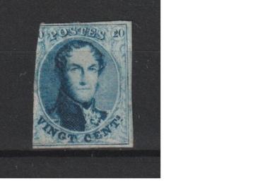 België 1861 Leopold I 20c OBP 11 beschikbaar voor biedingen
