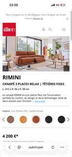 2 Canapés RIMINI de chez cuir n•1 - Relation électrique, Tickets & Billets