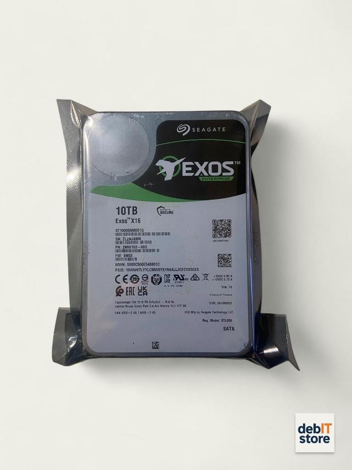 Seagate Exos 10tb NAS - SERVER HDD (nieuw), Computers en Software, Harde schijven, Nieuw, Server, HDD, SATA, Ophalen of Verzenden