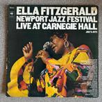 Vinyl 2LP Ella Fitgerald- live at Carnegie Hall Newport Jazz, Cd's en Dvd's, Ophalen of Verzenden, Zo goed als nieuw, Jazz