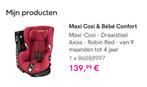 Maxi Cosi axiss, Kinderen en Baby's, Autostoeltjes, Ophalen, Nieuw