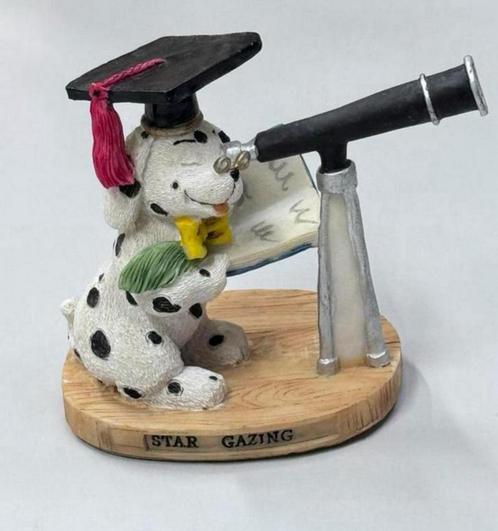 Beeldje dalmatier hond REGENCY - STAR GAZING sterrenkijker, Verzamelen, Beelden en Beeldjes, Nieuw, Dier, Ophalen of Verzenden